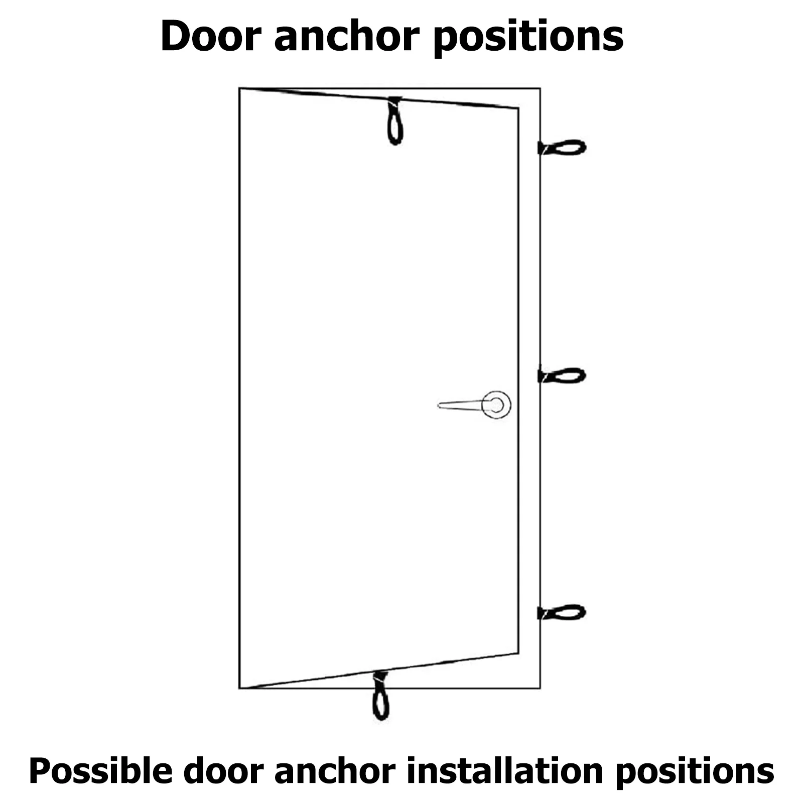 Poignées de gymnastique pour câbles, cordon de traction, boucle de porte, équipement de Fitness, corde d'entraînement élastique noire