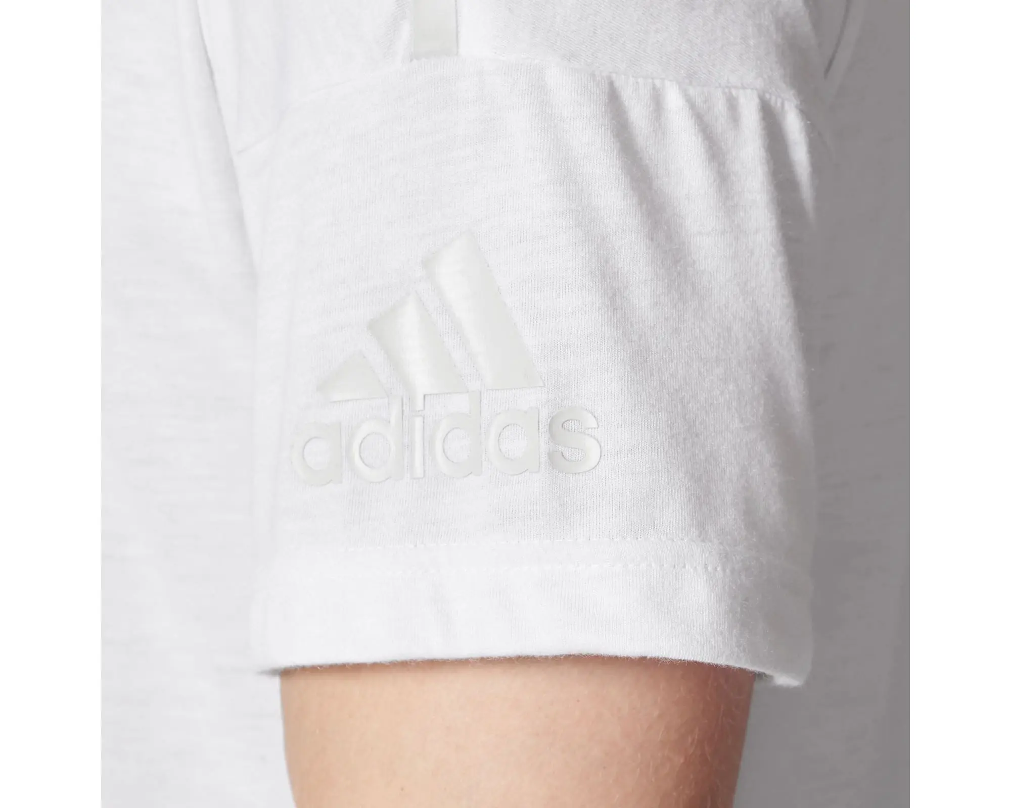 Adidas-Camiseta de uso diario para hombre, ropa deportiva de entrenamiento, Color blanco, Original