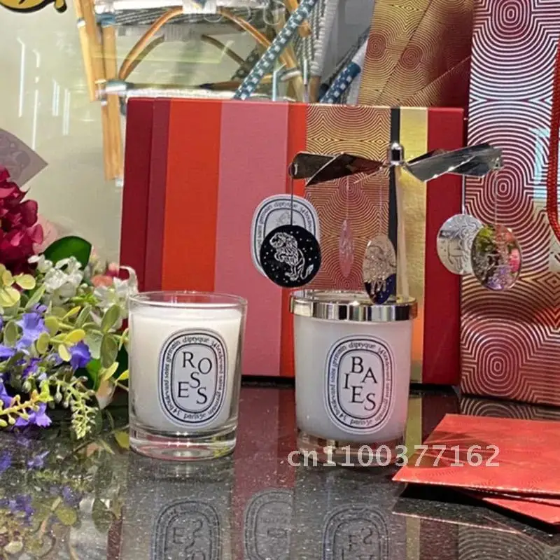 Vela de aromaterapia Diptyques, velas aromáticas de plantas naturales, aromática de fragancia fresca de aire elegante francesa, regalo duradero y compañero