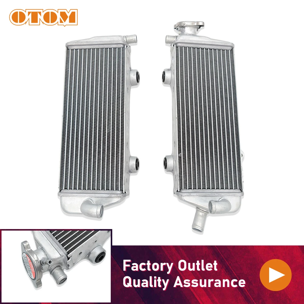 

OTOM Motorcycle Accessories Aluminum Radiator Cooler Cooling Coolant For KTM HUSQVARNA 2007-2016 SX XC XCW EXC TC TE 125 150 250