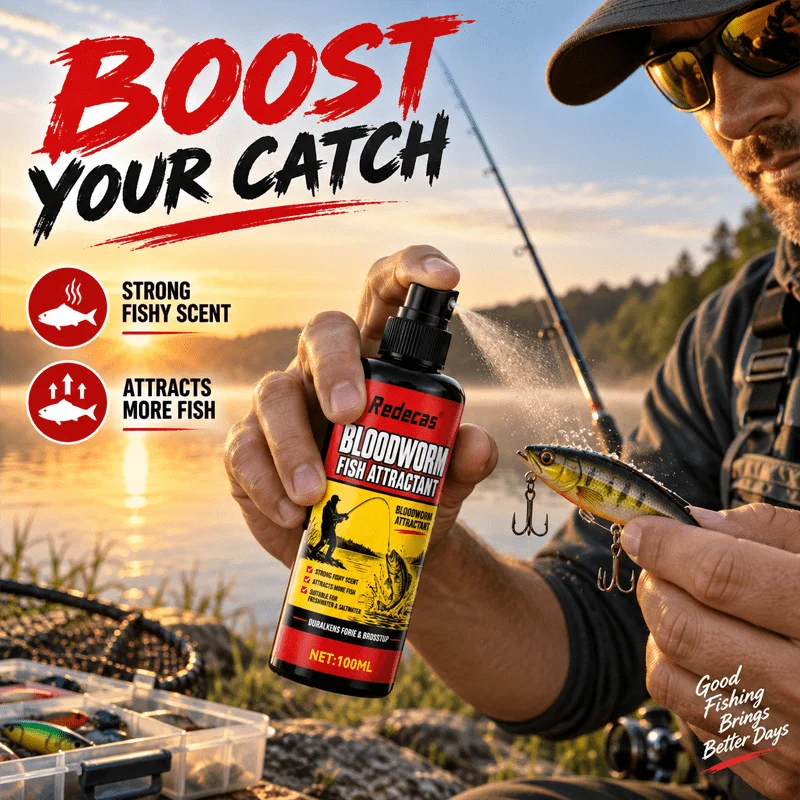 Concentrated Fish Attractant Spray, Bait Additive, Fast Gathering & Better Bites, Universal Fish Attractant, Fresh & Salt Water.
