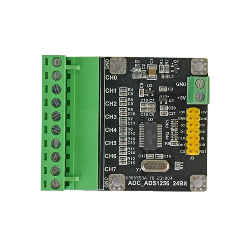 For ADS1256 Module 8 Channels 24-bit High-precision ADC Data Acquisition Module Analog-to-digital Converter Acquisition Card