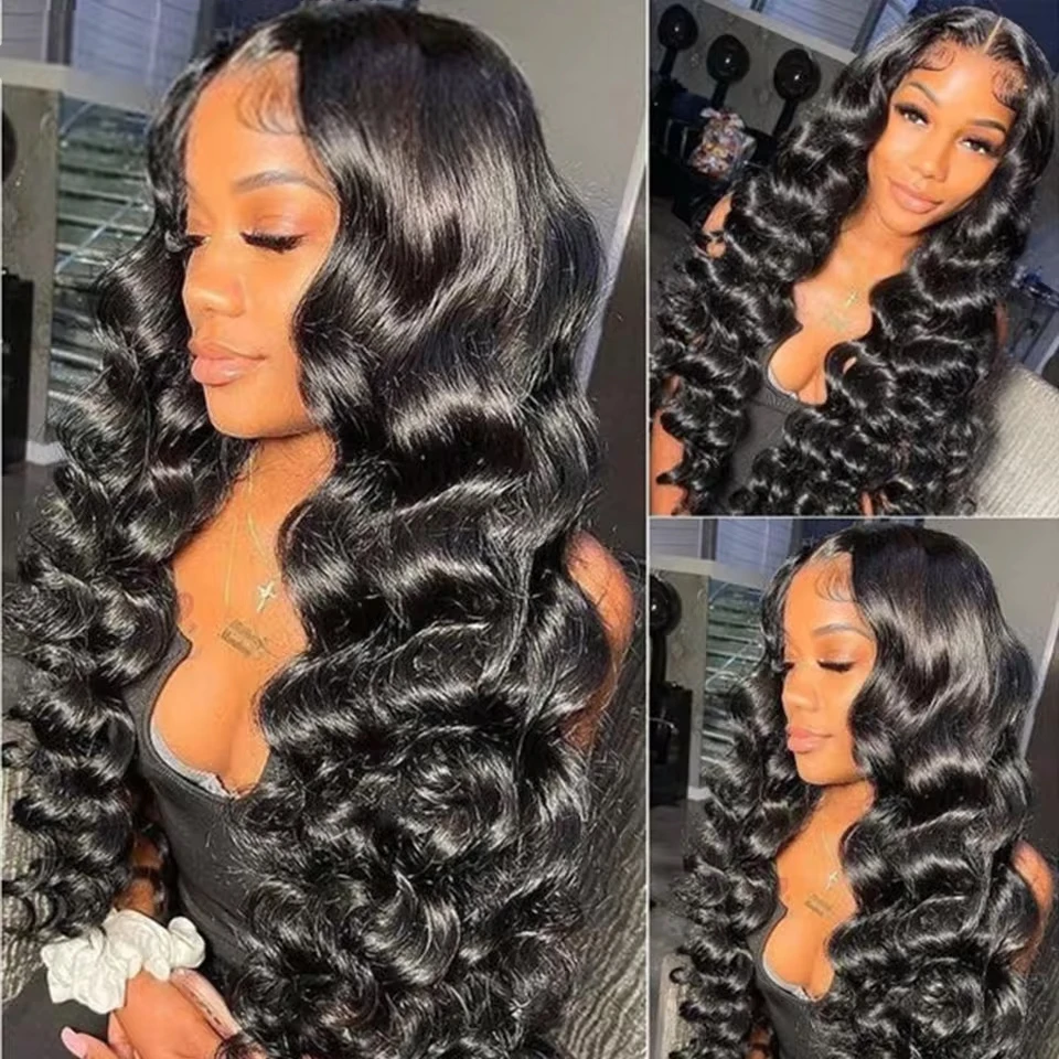 Loose Wave 36 38 40 Inch Long Indian Raw Human Hair Bundles 1/3/4 PCS Human Hair Extensions Natural Black Remy Hair Weave Bundle