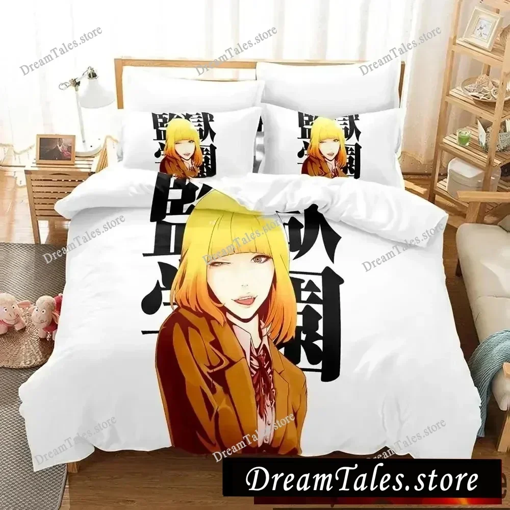 

3D Anime Prison School Bedding Set Duvet Cover Bed Set Quilt Cover Pillowcase Comforter King Queen Size Boys Adult Bedding Set74