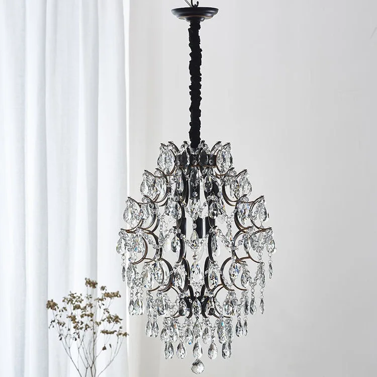 French living room, American vintage dining room, bedroom crystal chandelier pendant lights