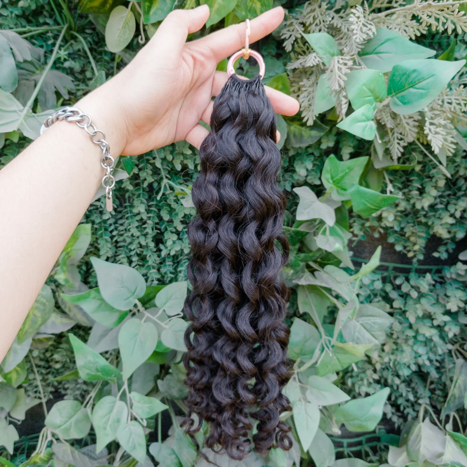 حزم شعر بشري كروشيه مجعدة مفصولة مسبقًا غير معالجة عذراء 100% وصلة إطالة شعر طبيعي 100 جرام/وحدة للنمط البوهيمي