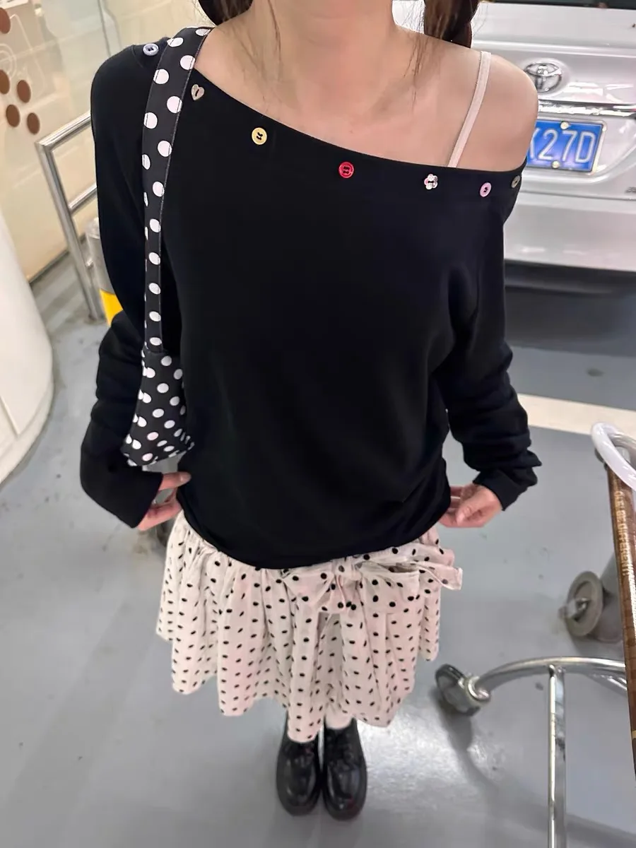 

Long Sleeved T Shirts Yellow Womens Winter Anti-Bacterial Thickened Heat Locking Gentle Lady Christmas Event Soft Texture Tender