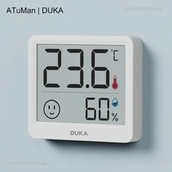 DUKA Atuman 2.5 Cal elektroniczny cyfrowy miernik temperatury i wilgotności LCD termometr pokojowy higrometr czujnik z zegarem pogody