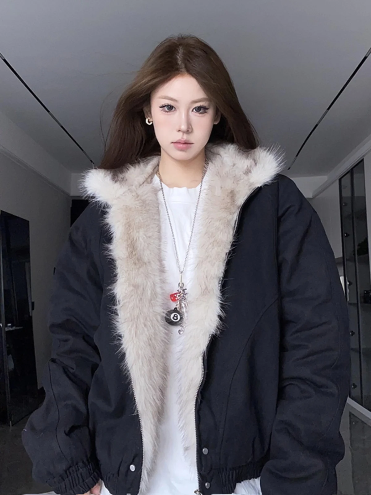 

Pure Cotton Canvas Hooded Jaet Men's Autumn Winter New Sle Faion Brand Cotton Coat Warmth Casual Loose Fit Zipper Closure