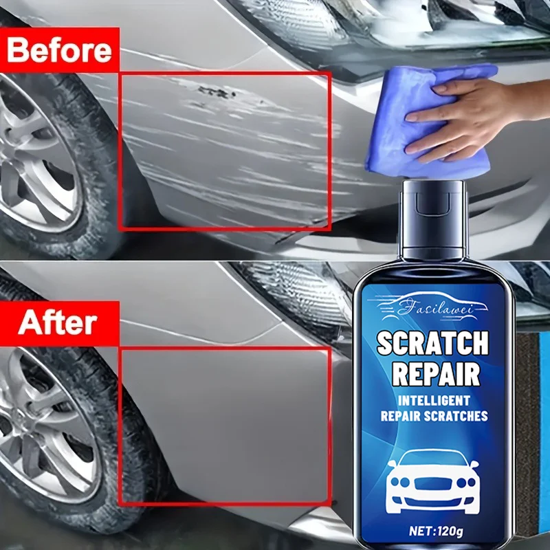 

[Набор для ремонта царапин] Удаляет царапины Комплект для ремонта автомобильных царапин | Восстановление краски, защищает полирующий воск автомобиля для ремонта кузова и P