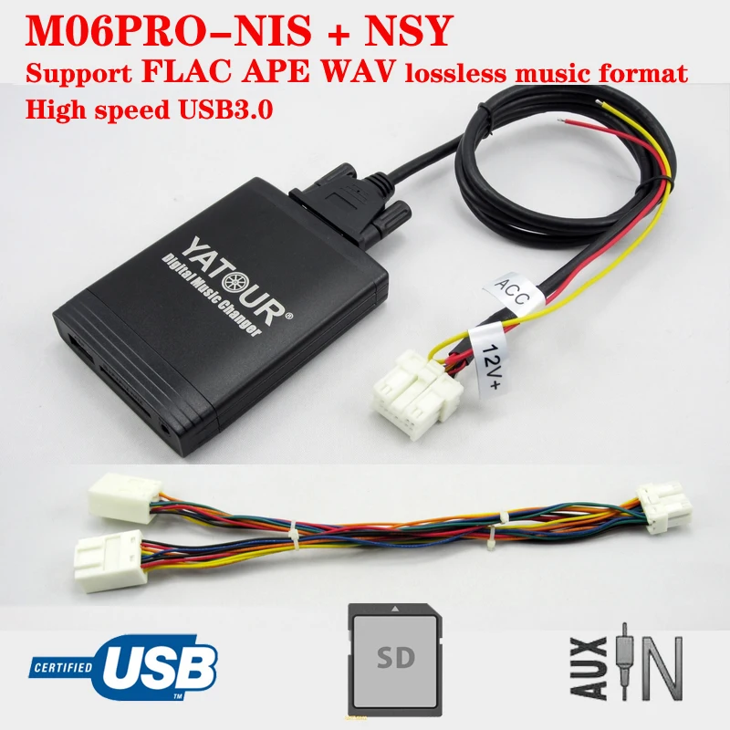 Auto Electronics Yatour M06PRO(M06)  Car digital MP3 adapter USB SD AUX play for Nissan Infiniti with Navigation system