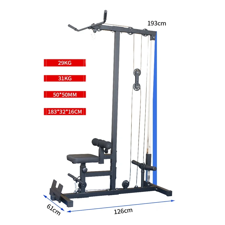 Home Gym Multi-Function Station Workout Pulley System LAT Pulldown Forearm Workout Cable Pulley System for Squat Rackpromote sal