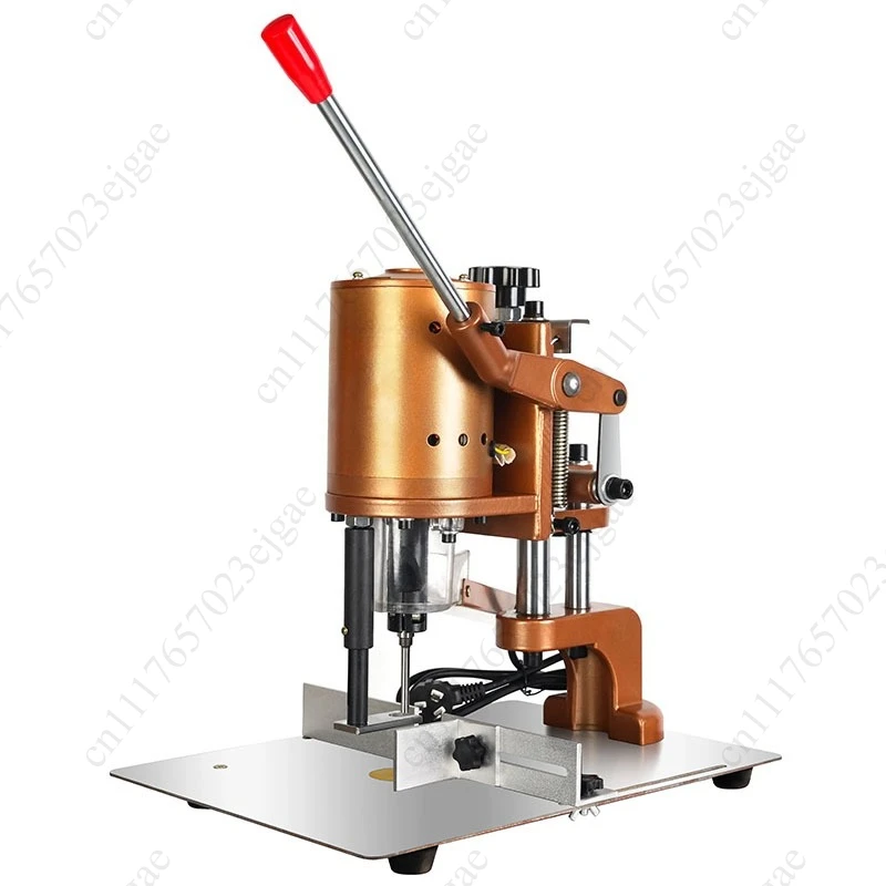 Electric label punching machine, single round hole loose leaf coupon paper desktop punching machine