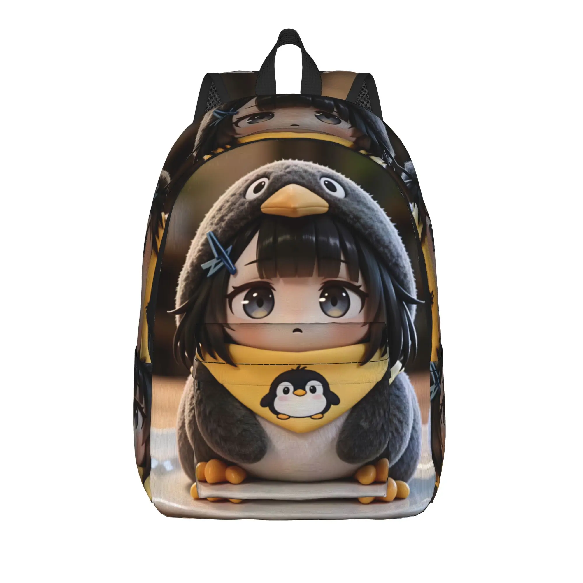 Gugu Gaga Penguin  Backpack  Casual Backpacks Boy Girl Trekking Soft School Bags Custom Rucksack