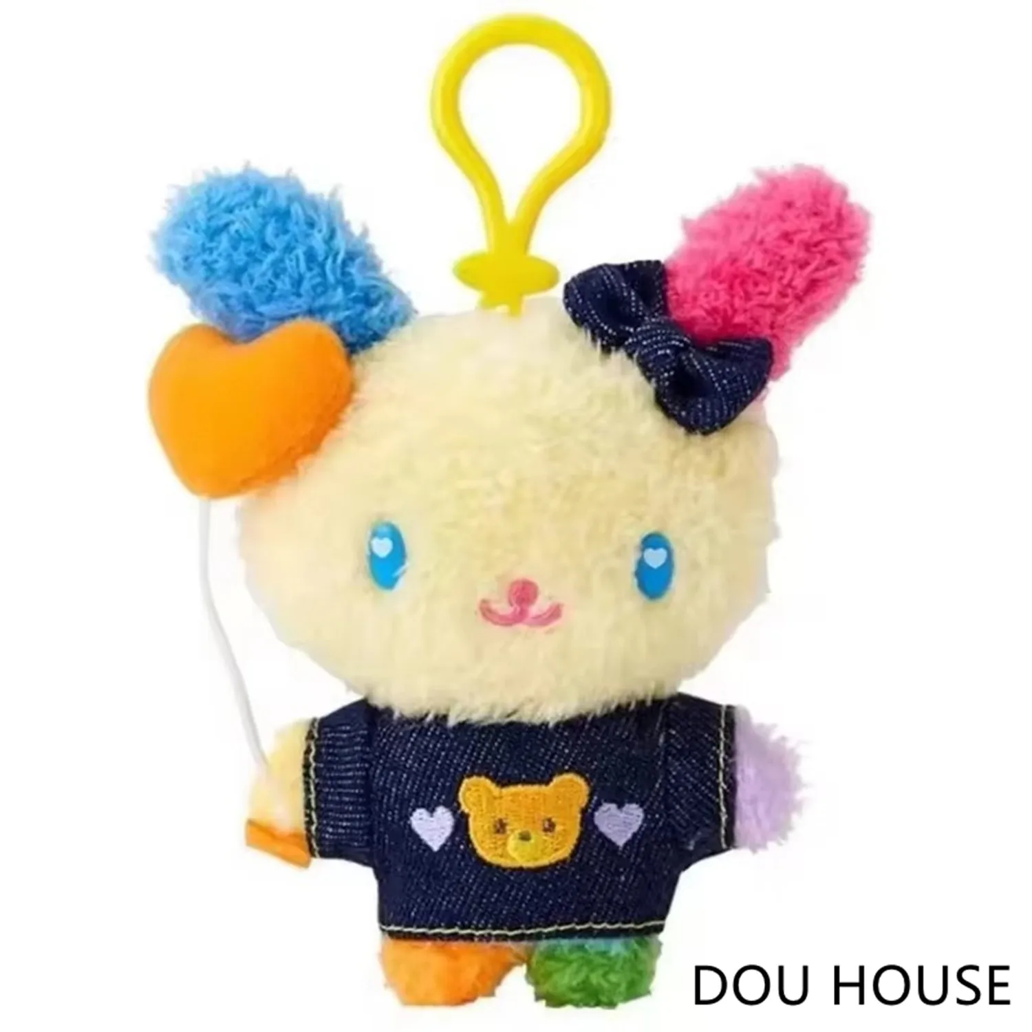 

New Cute Usahana Rabbit Bunny Denims Holiday Plush Keychain Kids Stuffed Toys Small Pendant For Children Gifts 13CM