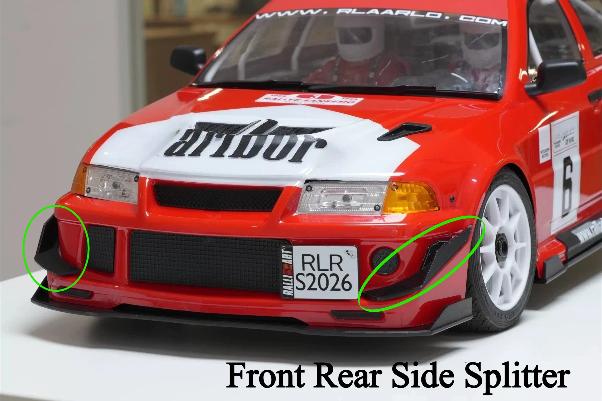 3D Printing Car - อะไหล่แต่งรถ RC ชิ้นส่วนสปลิตเตอร์ด้านหน้าและด้านหลังแบบกำหนดเอง ผลิตจาก TPU พิมพ์