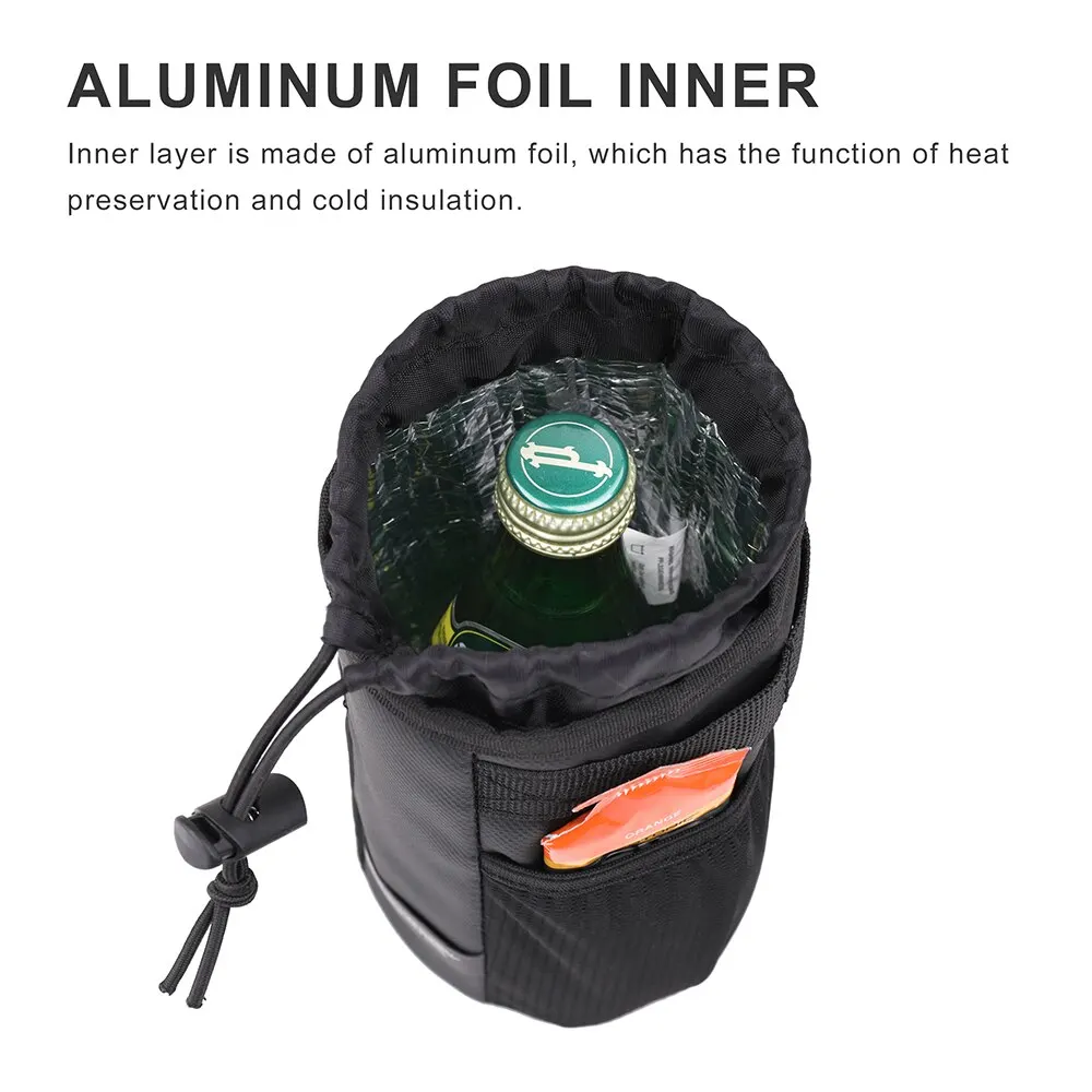 AliExpress Rhinowalk Bike Handlebar Stem Bag Water Bottle Bicycle Bag Snack Storage Bikepacking Touring Commuting Insulated Kettle Pouch