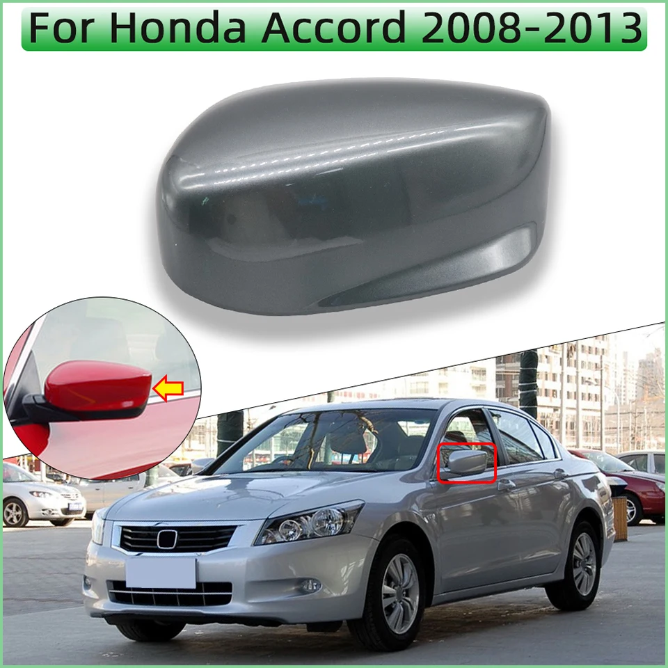 Car Accessories For Honda Accord CP 2008-2013 Rearview Mirror Cover Cap OutSide Door Wing Mirror Housing Shell Lid Painted