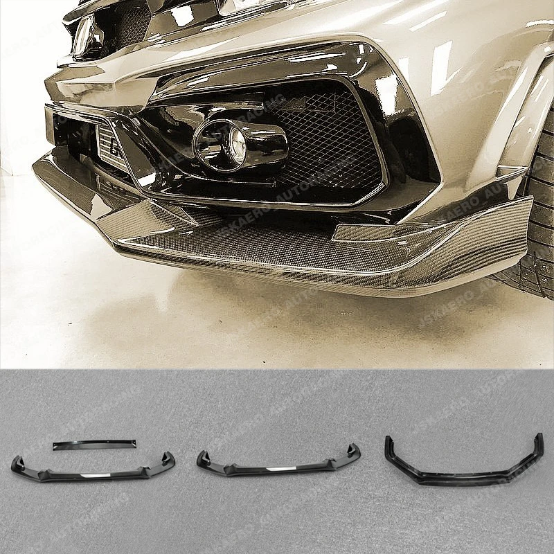 

For Honda Civic TypR FK8 Front Bumper Diffuser Spoiler Wing Lip Carbon Fiber car BodyKits