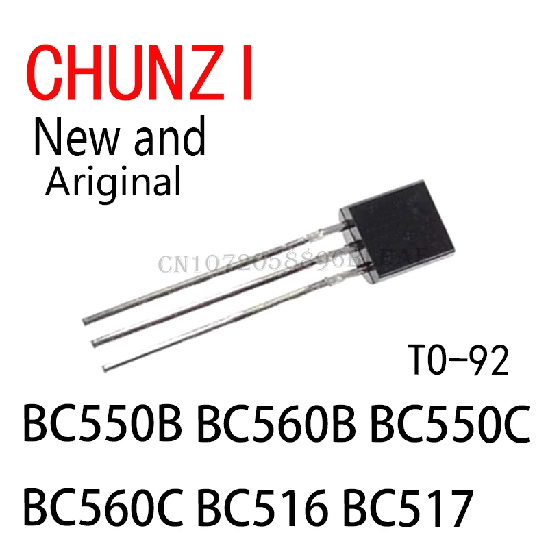 100Pcs New and Original BC550 BC560 BC517 TRANSISTOR TO-92 BC550B BC560B BC550C BC560C BC516 BC517