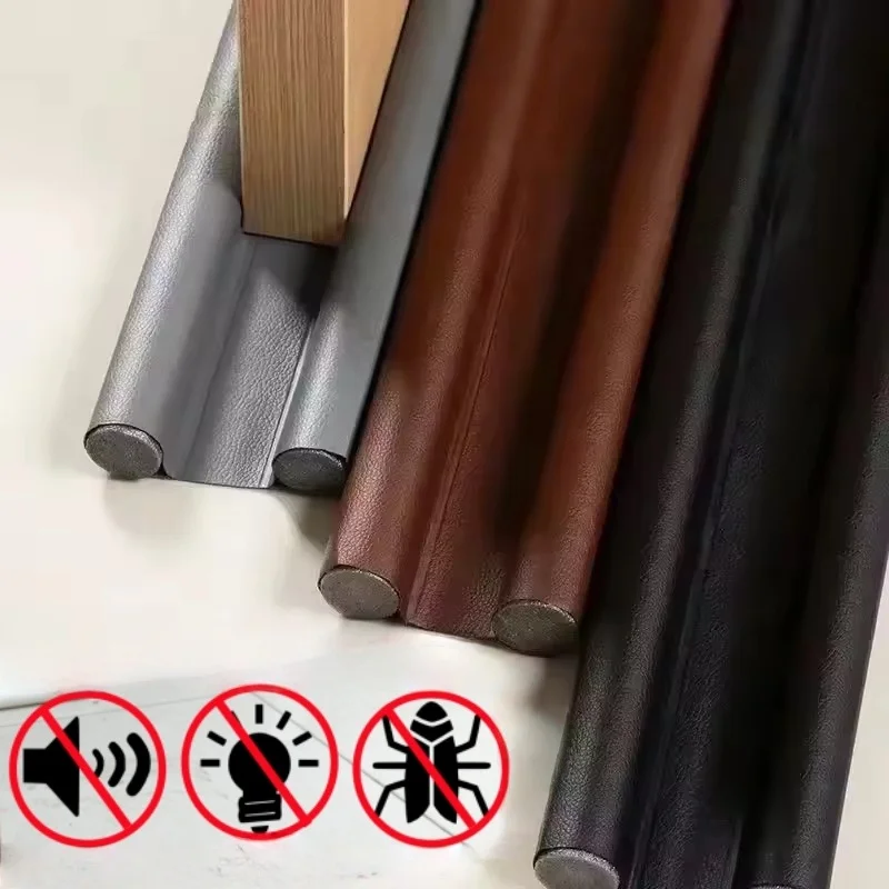 Tope Flexible insonorizado para debajo de la puerta, tira de sellado inferior de la puerta, bloqueador de huecos antifríos más grueso, tira meteorológica de sellado, 1 ud.