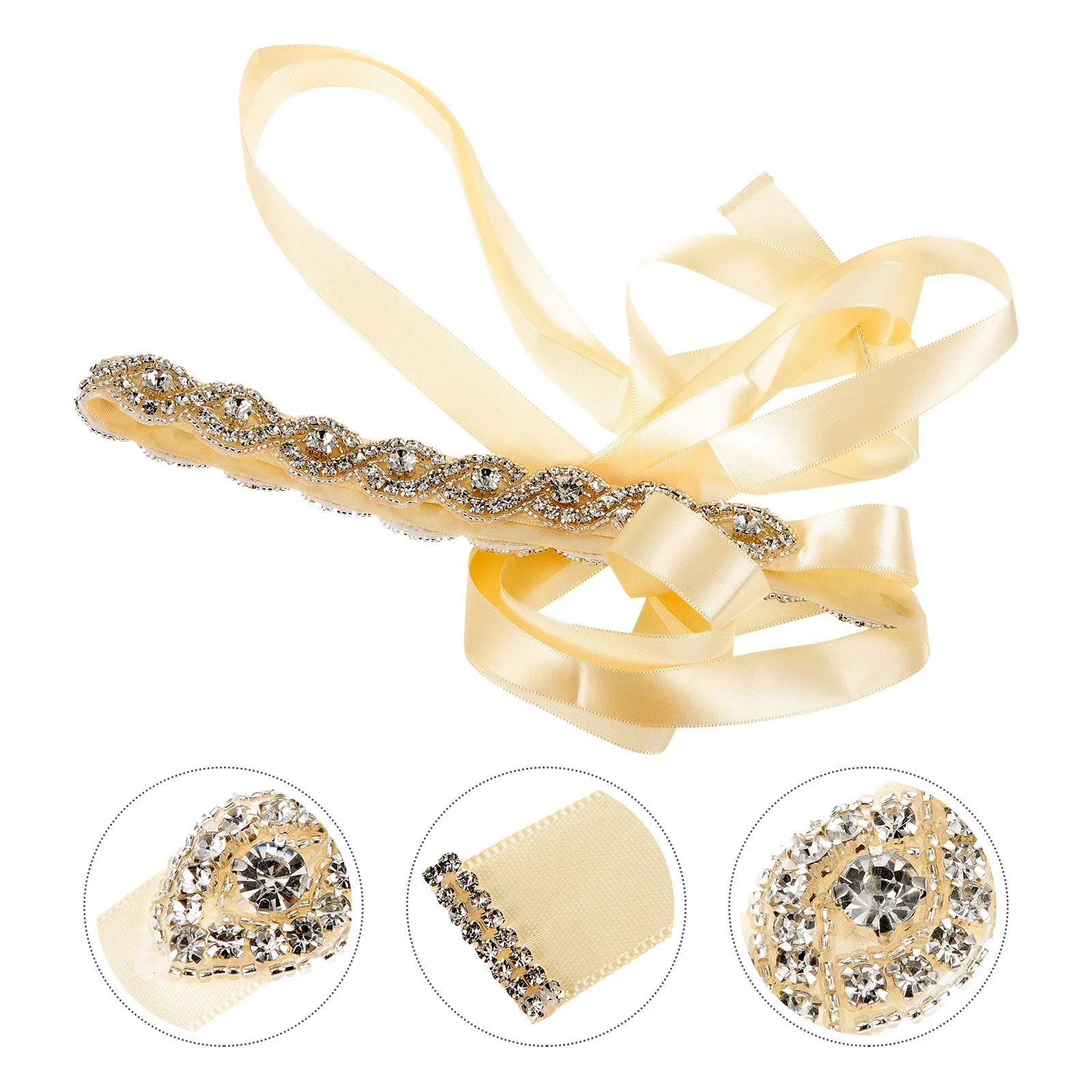 

Bridal Rhinestone Belt Slim Wedding Belt for Wedding Dress Crystal Waist Accessory Elegant Gift Rhinestone Belts
