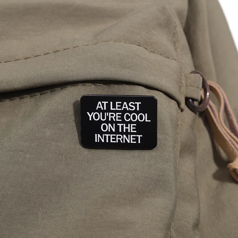 At Least You'er Cool In The Internet Funny Quotes Enamel Pin I'm Fine Just Ignore Me Metal Brooch Badge Jewelry Gift For Friends