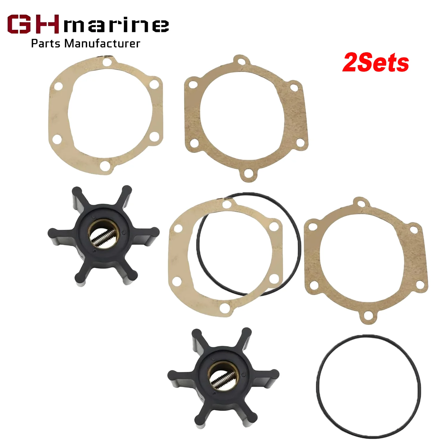 

Water Pump Impeller Kit Compatible With Pump F4 Johnson 09-1026B 09-1026B-1 Jabsco 673-0001 18673-0001 3593659