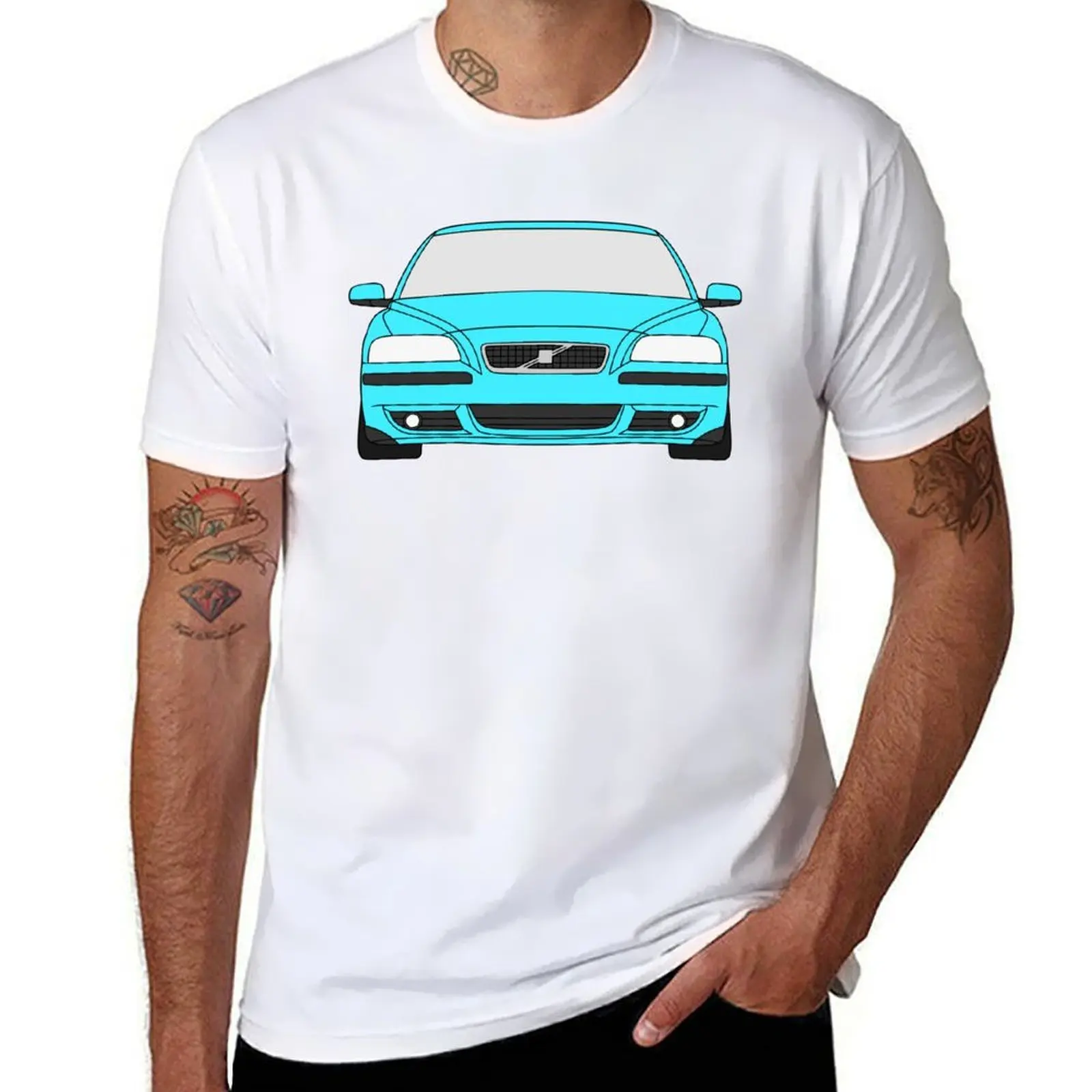 

S60R V70R P2R 2004-2007 flash green color T-Shirt anime t shirts oversize graphic t shirts for man T-Shirt