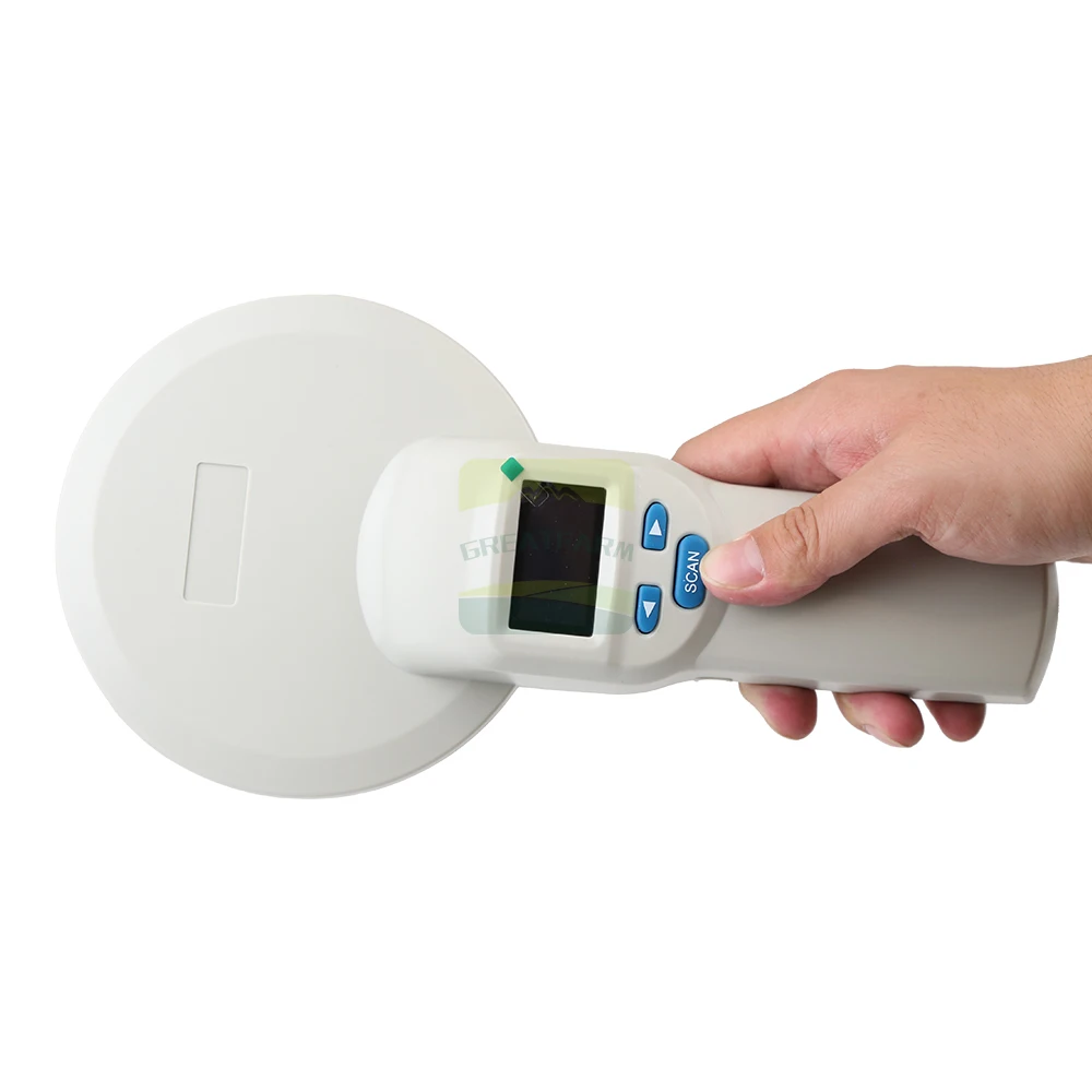 Современный портативный электрический считыватель DW02, электронные сканеры для ушных бирок для вспомогательных средств для разведения животных