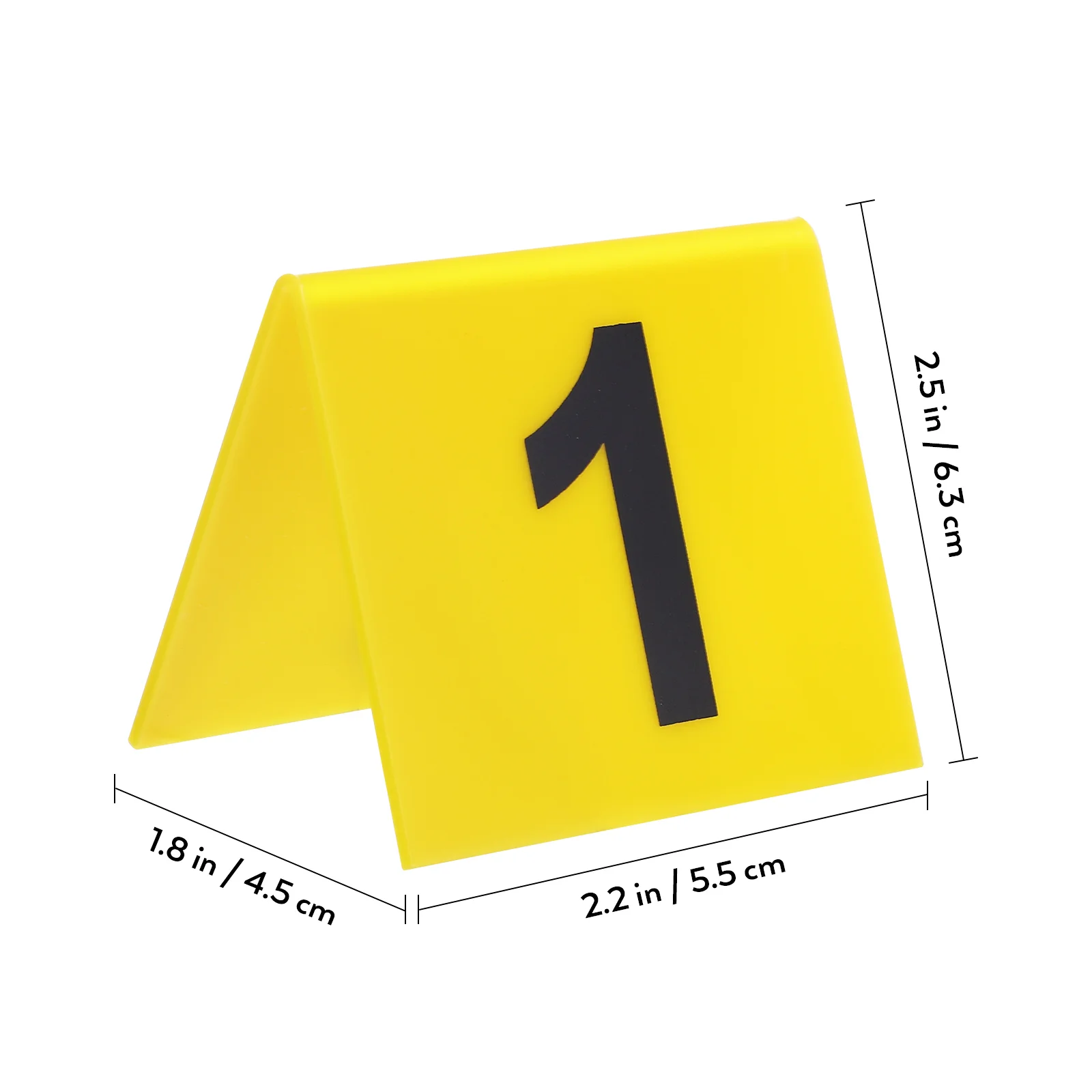 15 Pcs Number Plate Restaurant Table Sign Game Accessory Multi-function Marker Crime Scene Markers Evidence