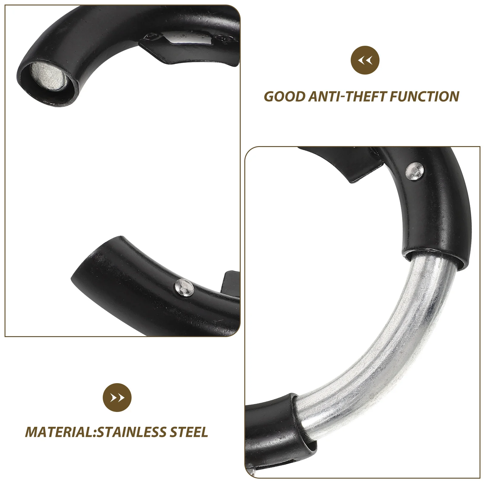 

1 комплект велосипедного замка, многофункциональный круглый многоразовый портативный износостойкий велосипедный замок из нержавеющей стали, противоугонный для электрического велосипеда