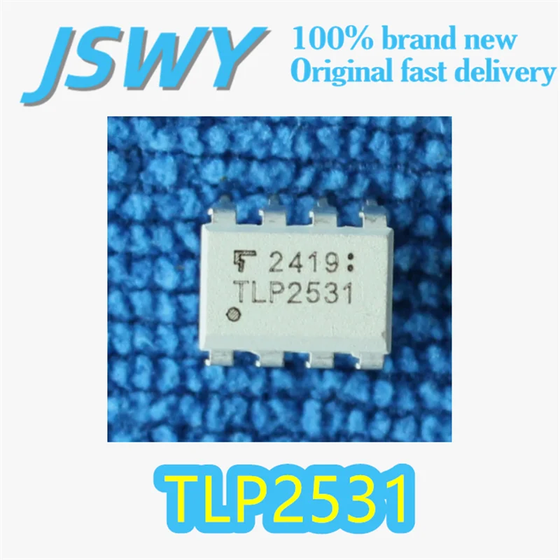 

(5/50 pieces) TLP2531 Original 2531 DIP-8 Package Optocoupler High-Speed Response High Isolation Voltage 5000Vrms Electronics