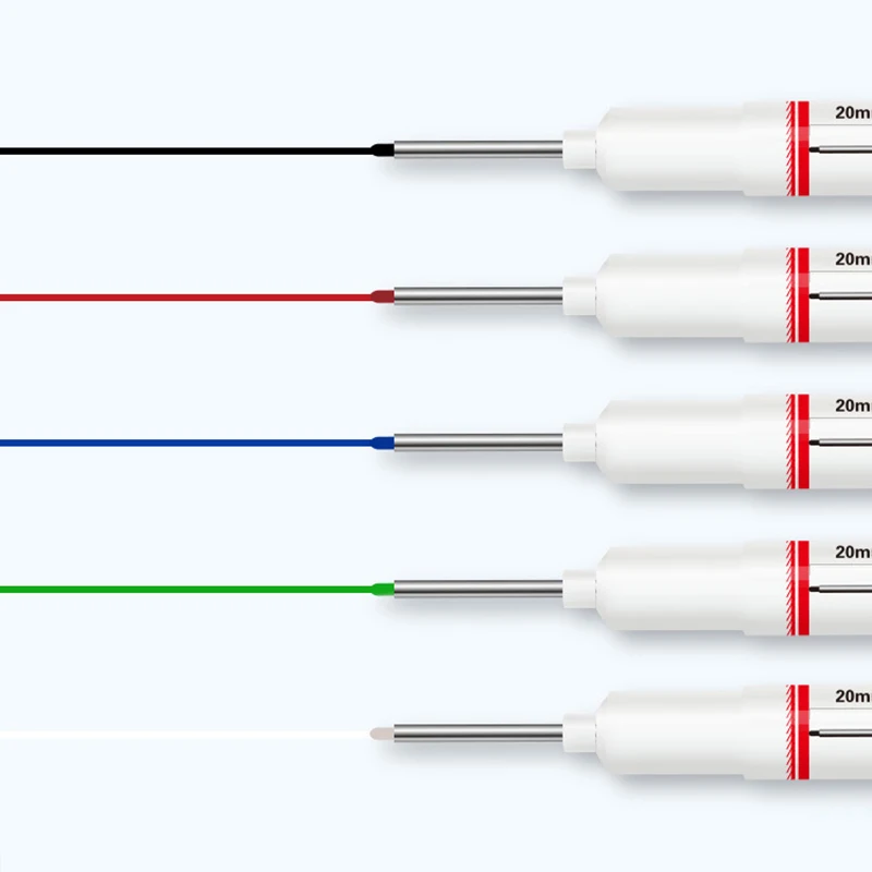 Long Nib Head Markers 20mm Deep Hole For Metal Perforating Pen Waterproof Bathroom Woodworking Decoration Multi-Purpose