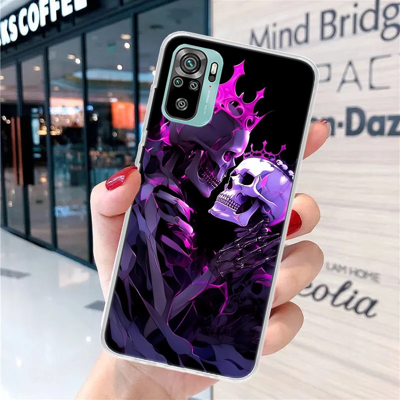 Anatomy Skeleton Heart Lovey Kiss Soft Phone Case for Xiaomi Redmi Note 13 12S 12 11S 11 10S 10 Pro Plus 11E 11T 9 9S 8 5G Print