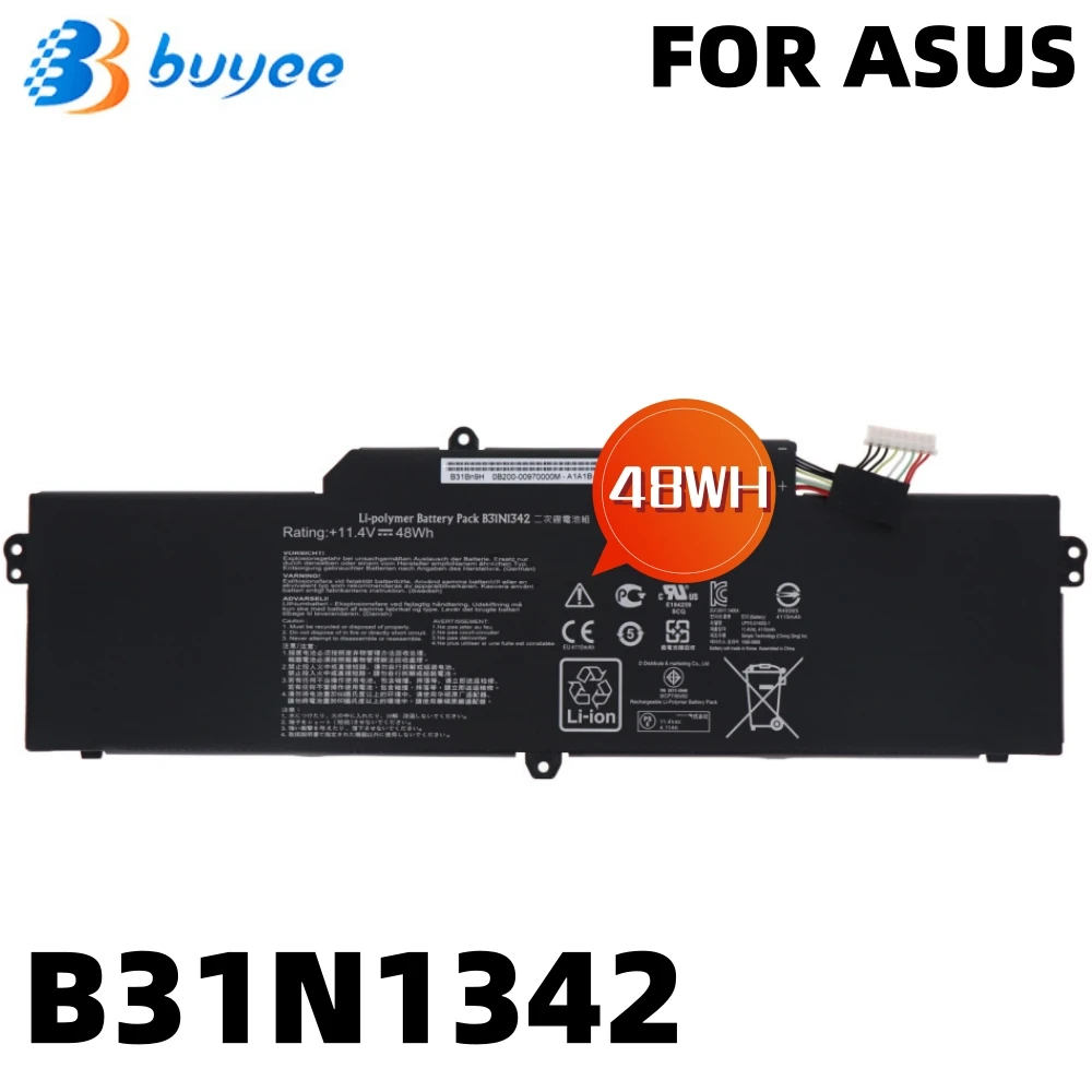 

New B31N1342 REPLACEMENT LAPTOP BATTERY For ASUS CHROMEBOOK C200 C200MA-KX003 C200MA-C-1A C200MA-DS01 Series Notebook 11.4V 48WH