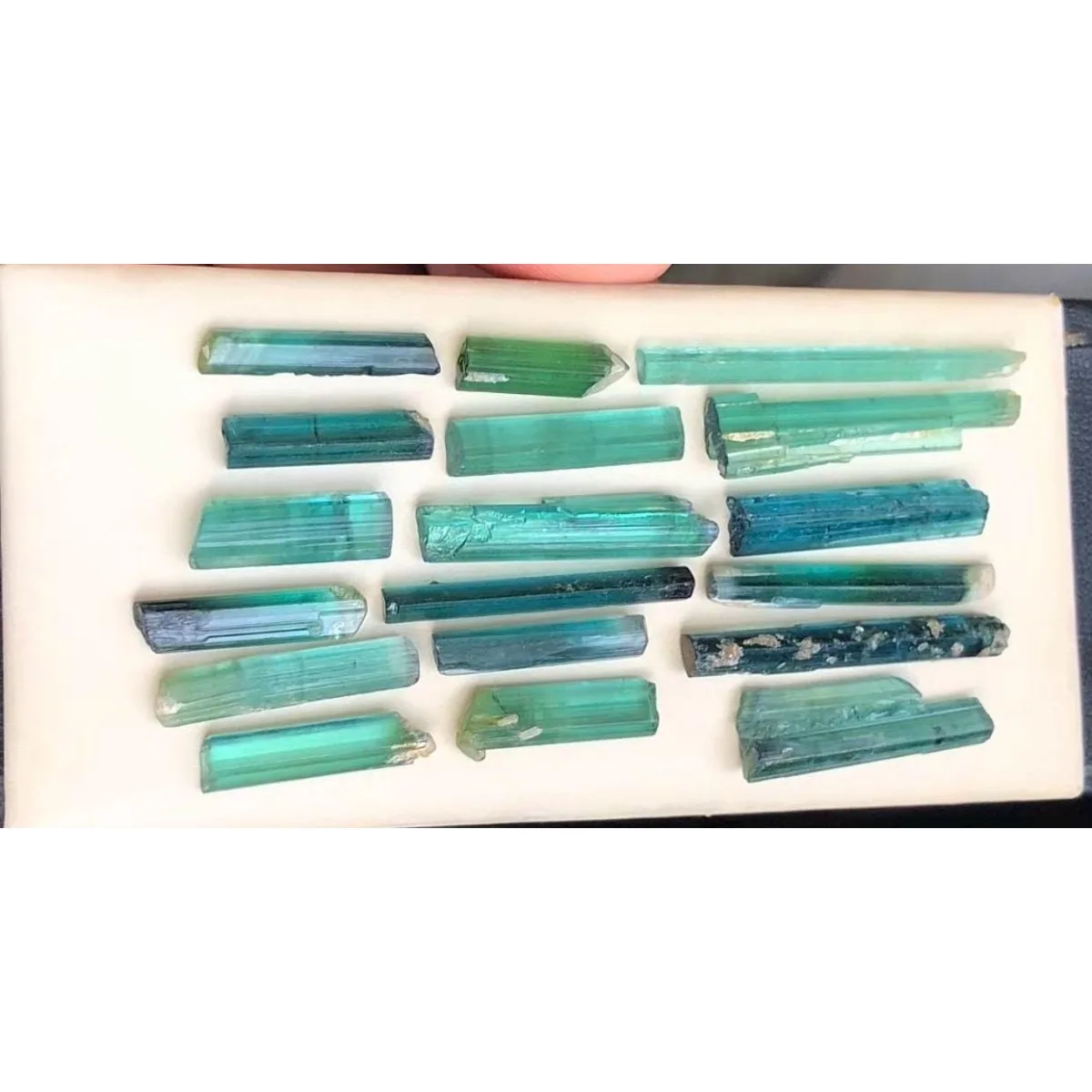 Brazilian Elbaite Mineral Stones, 10g 5-15mm Multi-Color Stones, Display Box for Jewelry Making & Wire Wrapping Supplies