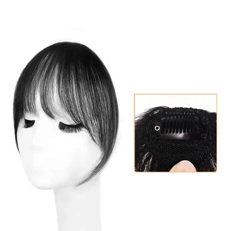 

Fake Air Blunt Bangs Hair Styling Tools Hair Clip-In Extension Fake Fringe Natural False Hairpiece Women Clip In Bangs