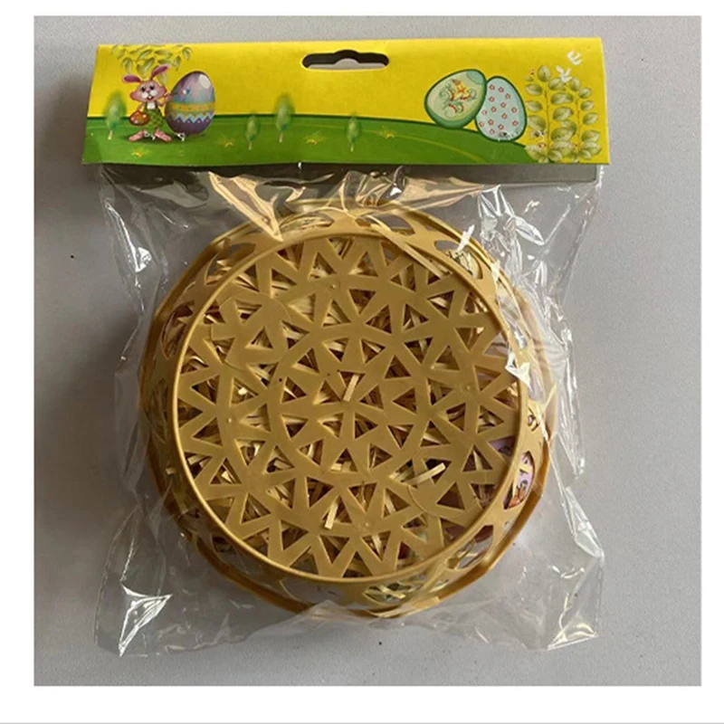 AD23-Cesta de ovos colorida de Páscoa, enfeites pendurados e pingentes para decorações de festas de Páscoa, presentes ideais para crianças