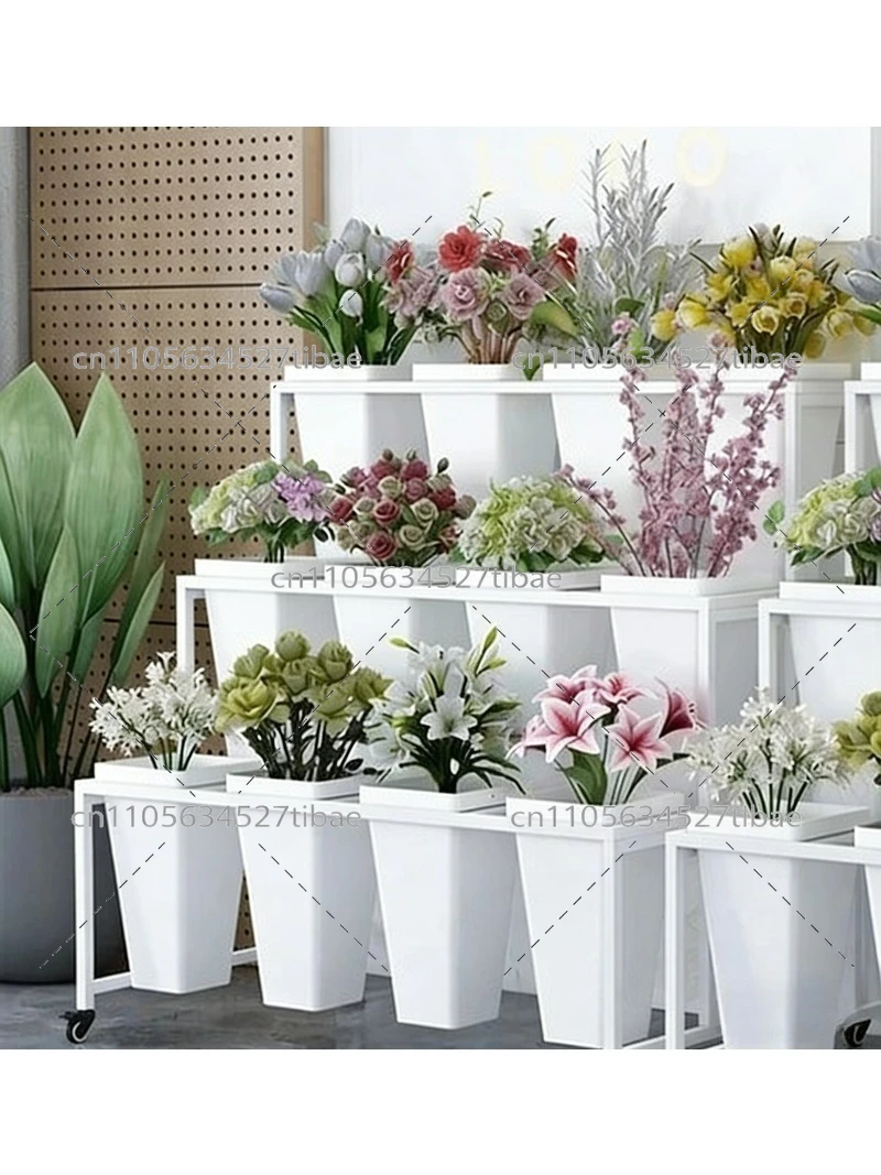 Wedding Solution - モバイルディスプレイソリューション：錬鉄製多層スタンド（花、店舗商品、結婚式の装飾用）