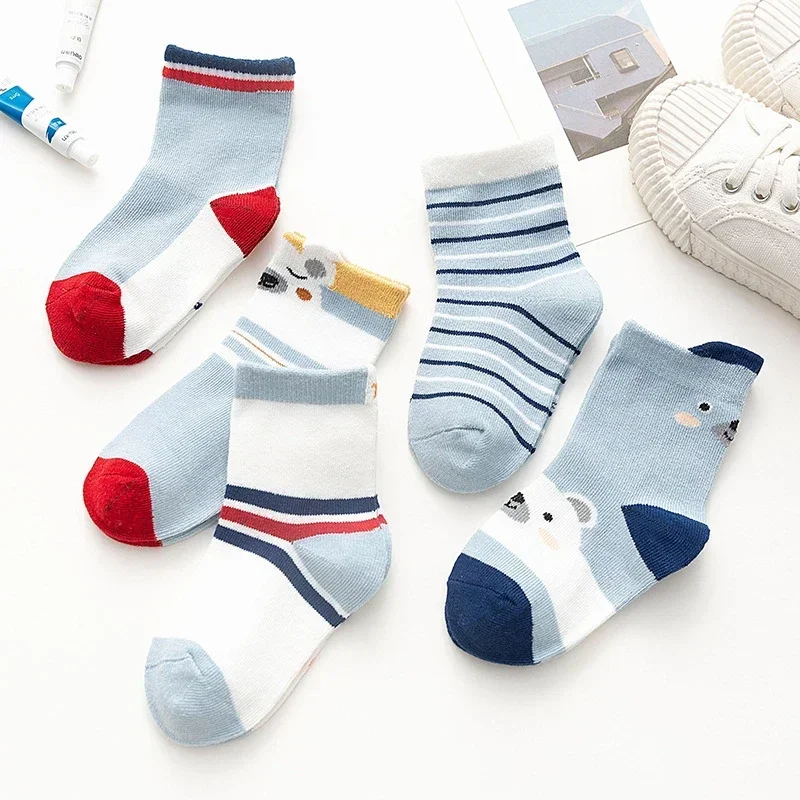 1-9years Baby Socks Autumn Winter Cartoon Cotton Kids Socks Cute Children's Girls Boys Socks