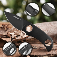 TONIFE Runer Fixed Blade Straight Knife G10 Handle K Sheath Sharp Outdoor Tactical Hunting Pocket EDC Tool Daily Neck Knife
