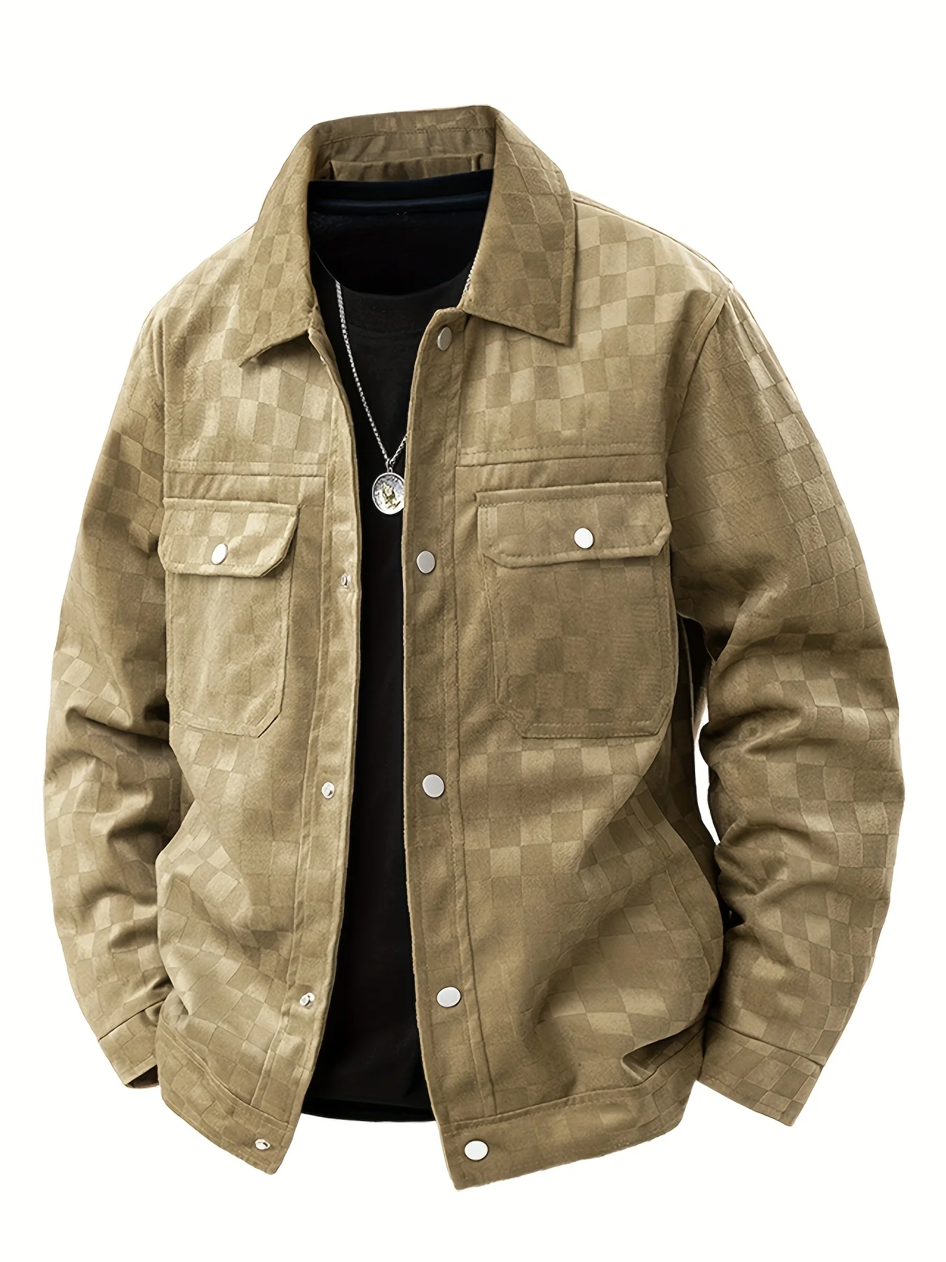 New Suede Chess Board Jackets American