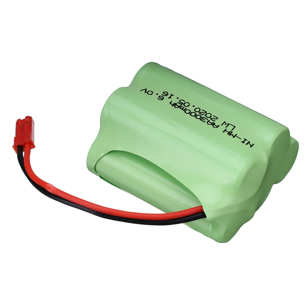 Batería recargable de 6v y 3000mah, cargador para juguetes Rc, coches, tanques, Robots, pistola, NiMH, AA, 6v, 2400mah