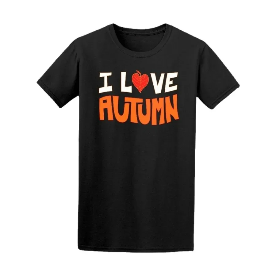 

I Love Autumn Men's T-Shirt Cotton O-Neck Short Sleeve T Shirt Size S-3XL