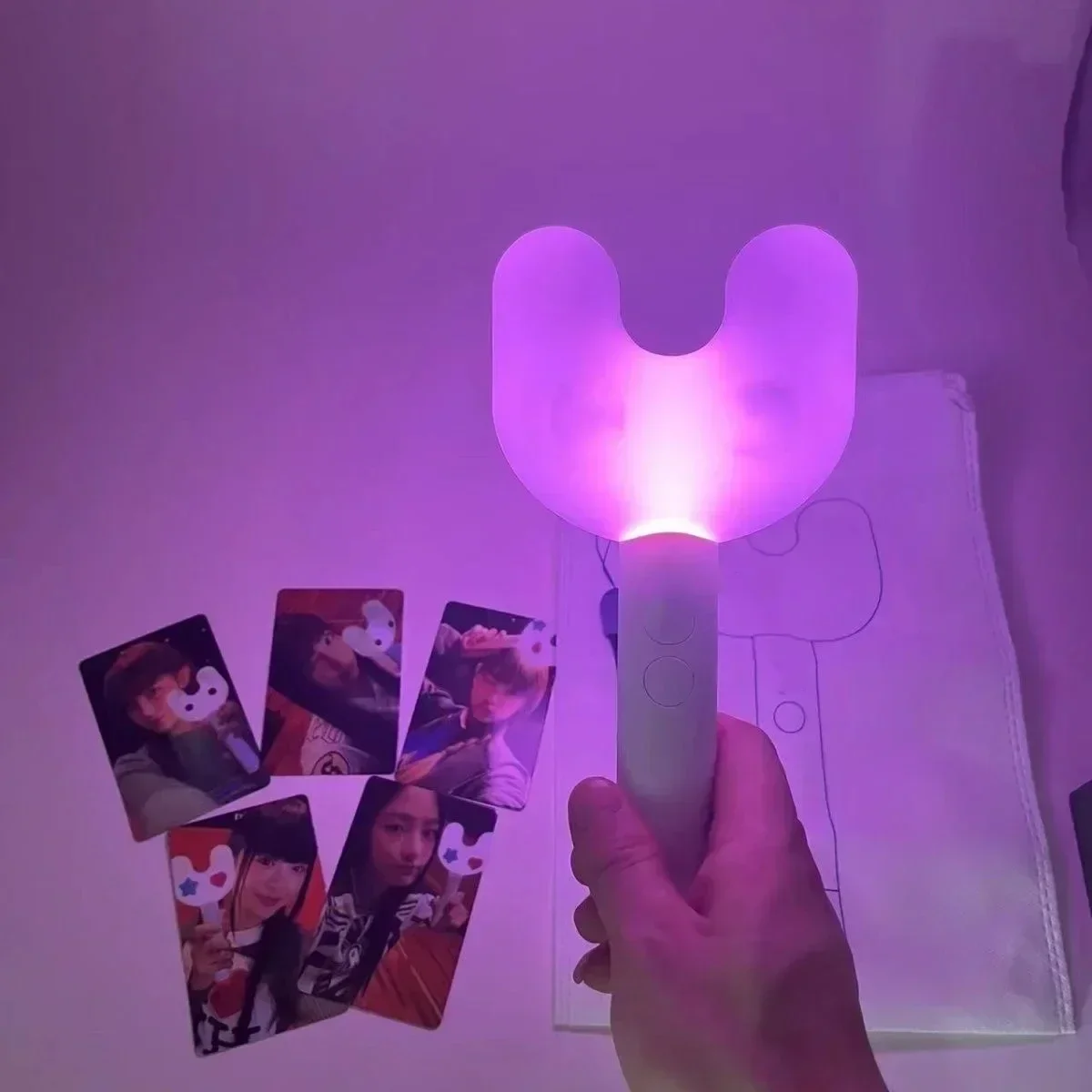 New Kpop NJ Lightstick With Bluetooth Hand Lamp Gidle Concert Hiphop Party NJ Light Stick Fluorescent Collection Toys