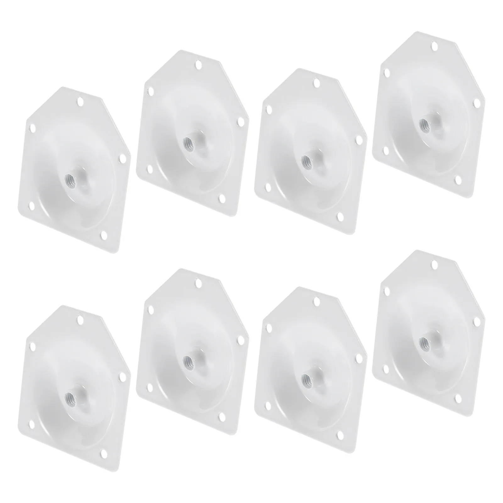 8Pcs Furniture Leg Mounting Plates 12 Degree Angled Sofa Legs Attachment Plates for Sofas Couches Ottomans Metal
