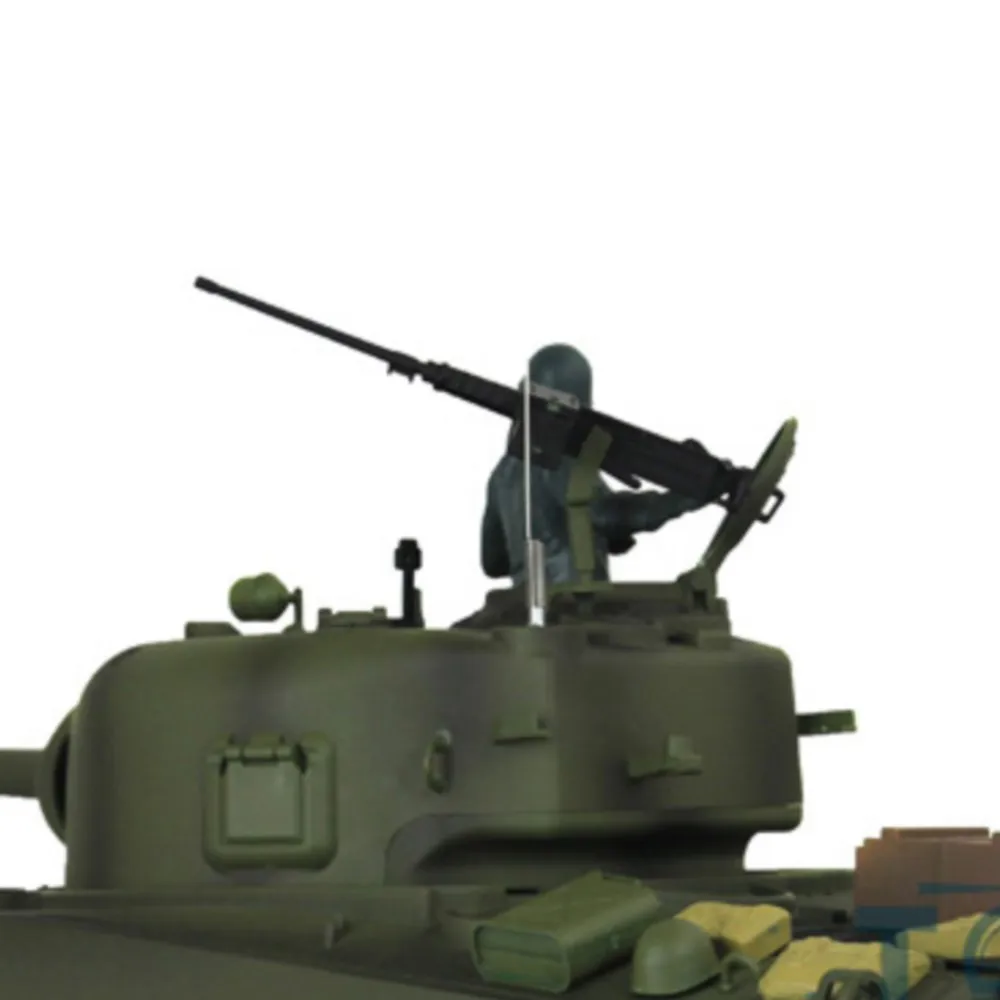 1/16 RC Tank HENG LONG 7.0 Customized M4A3 Sherman RC Tank 3898 Barrel Recoil 360° Metal Airsoft Outdoor Toys TH17682