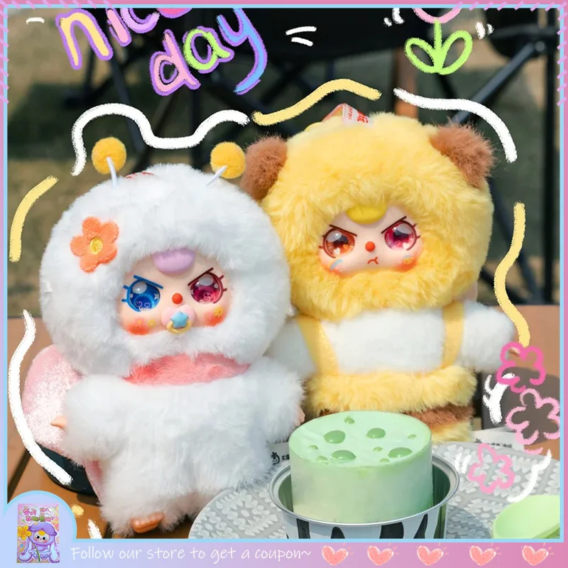 

Genuine Baby Three New Spring Where Series Plant Theme Blind Box Doll Keychain Kawaii Action Figure Collectible Birthday Gift