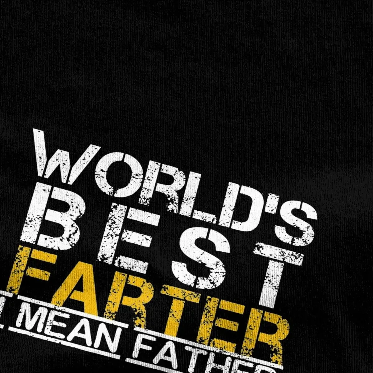 Men's World's Best Farter I Mean T Shirts Funny Fathers Day Pure Cotton Tops Short Sleeves T-Shirt O-Neck Tee Shirt Big Size